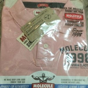 Molecule Brand Short Sleeve Pink Polo M